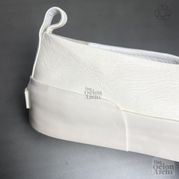 Men Size 11 Jil Sander Off-White Leather Slip On Sneaker J32WS0031277  Pre-Owned - Picture 8 of 14